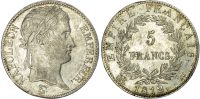 France, First Empire, Napoleon I (1804-1815), silver 5 Francs, 1812 K