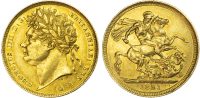 George IV, Gold Sovereign, 1821
