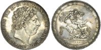 George III, Silver Crown, 1818, LIX