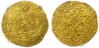 Edward III, Gold Noble, Pre-Treaty, NGC MS62