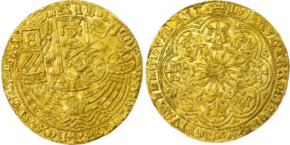 Edward IV, Gold Ryal or Rose Noble, Flemish Imitation