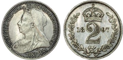 Victoria, Silver Maundy Set, 1897 [4]
