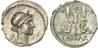 Julius Caesar, Silver Denarius