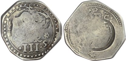 Charles I, Silver Three Shillings, Civil War Issue, Carlisle Beseiged