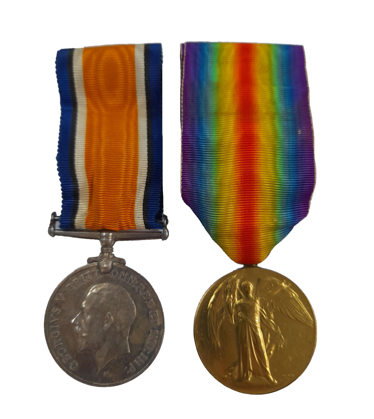 A Great War Pair awarded to Private Walter Lloyd