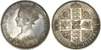 Victoria, Silver 'Gothic' Crown, 1847, UNDECIMO