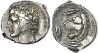 Sicily, Leontini, Silver Tetradrachm