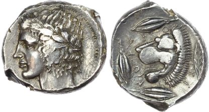 Sicily, Leontini, Silver Tetradrachm