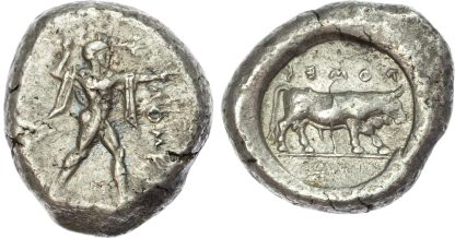 Lucania, Poseidonia, Silver Nomos