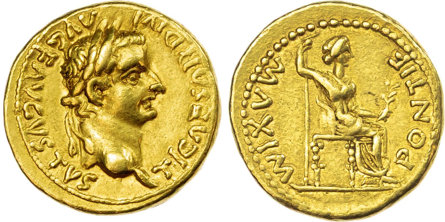 Tiberius, Gold Aureus