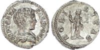 Geta, as Caesar, Silver Denarius