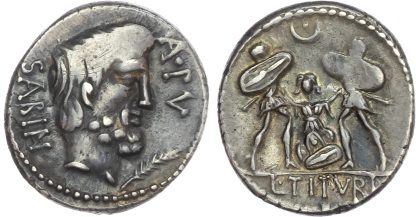 Roman Republic, L. Titurius m. f. Sabinus, Silver Denarius