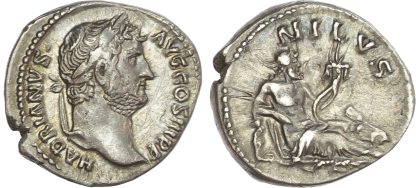 Hadrian, Silver Denarius, 'Travels Series'