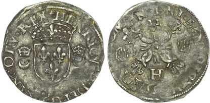 France, Henry II (1547-1559), silver Douzain aux Croissants