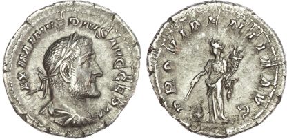Maximinus Thrax, Silver Denarius