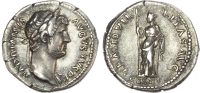 Hadrian, Silver Denarius, 'Travels Series'