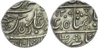 India, Princely States, Indore, silver Rupee