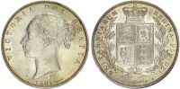 Victoria (1837-1901), 'Young Head' Halfcrown, 1881