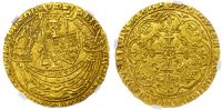 Richard II (1377-99), Noble, Calais, type IIIa