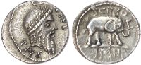 Roman Republic, Q. Caecilius Metellus Pius Scipio (47-46 BC) Silver Denarius