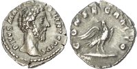 Divus Marcus Aurelius, (d. AD 180) Silver Denarius