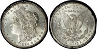 USA, silver Morgan Dollar, 1884, Carson City  - GSA Hoard