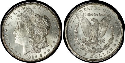 USA, silver Morgan Dollar, 1884, Carson City  - GSA Hoard