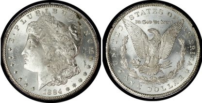 USA, silver Morgan Dollar, 1884, Carson City - GSA Hoard