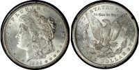 USA, silver Morgan Dollar, 1884, Carson City - GSA Hoard