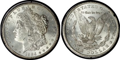 USA, silver Morgan Dollar, 1884, Carson City - GSA Hoard