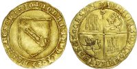 Spain , Juan II (1406-1454), gold Dobla de la banda Sevilla