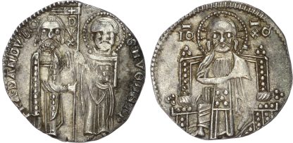 Italy, Venice , Francesco Dandolo (1328-1339), silver Grosso