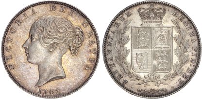 Victoria (1837-1901), Young Head Coinage (1838-1887), AR Halfcrown, type A⁴, 1842.