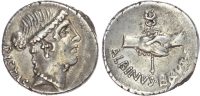 Roman Republic, Albinus Bruti f. (48 BC) Silver Denarius