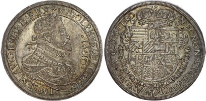 Austria, Holy Roman Empire, Rudolf II (1576-1612), silver Taler, ND (1610)