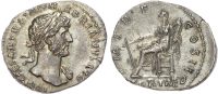 Hadrian (AD 117-138) Silver Denarius