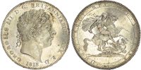 George III (1760-1820), Last Coinage (1816-1820), AR Crown, 1818, LIX.