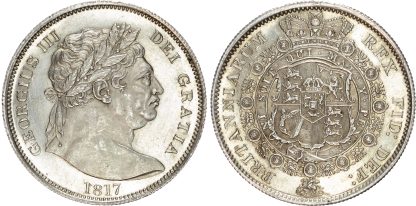 George III (1760-1820), Last Coinage (1816-1820), AR Halfcrown, 1817 .