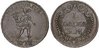 Sweden, Karl XII (1697-1718), copper Daler, Mercury, 1718