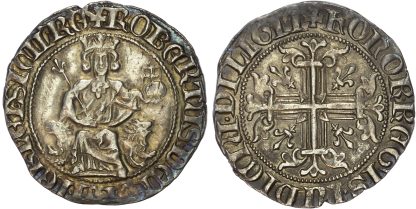 Italy, Naples, Robert of Anjou (1309-1343), silver Gigliato, posthumous issue, 3.93