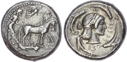 Sicily, Syracuse, Second Democracy (c. 480-475 BC) Silver Tetradrachm