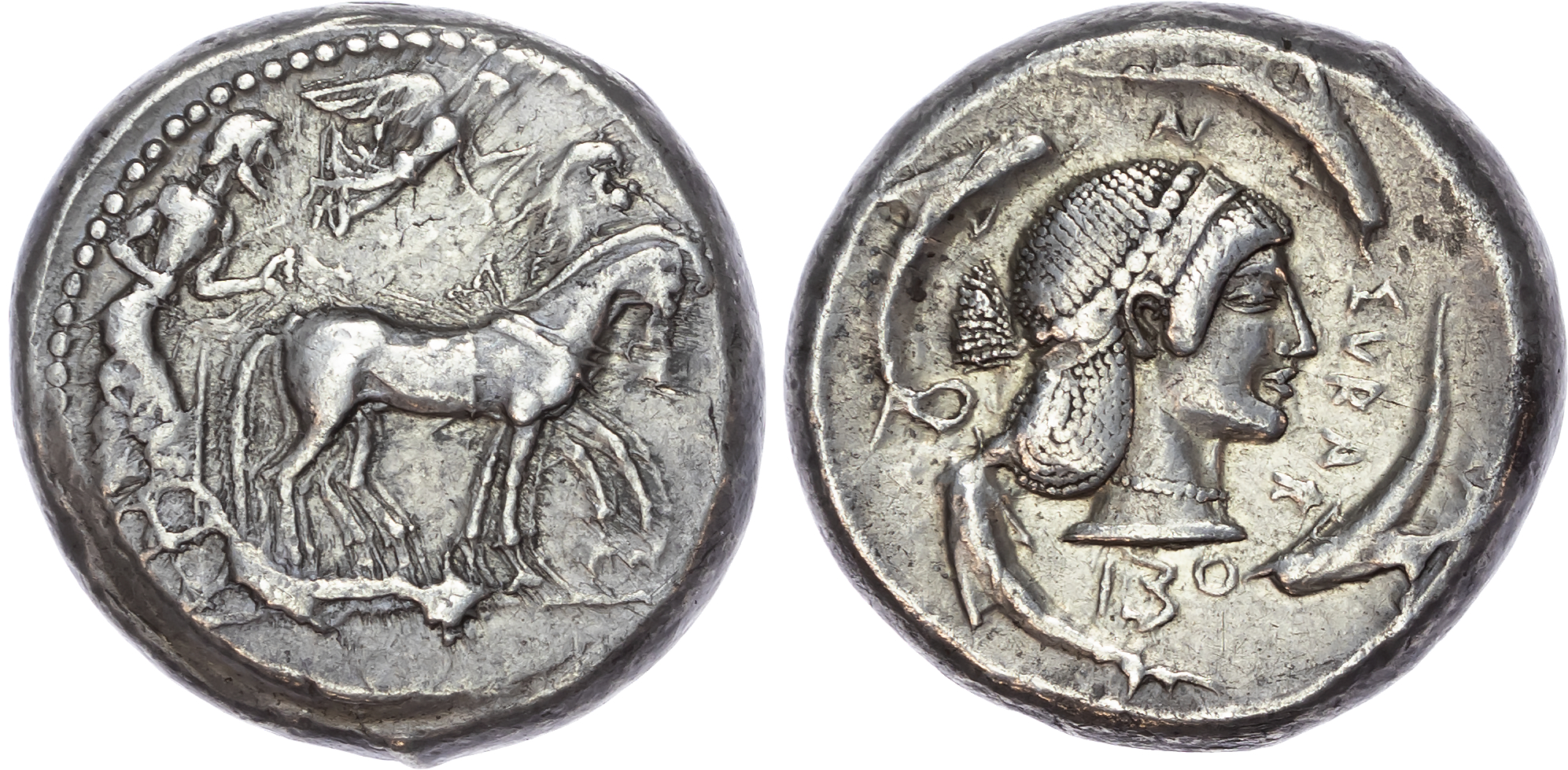 Sicily, Syracuse, Second Democracy (c. 480-475 BC) Silver Tetradrachm