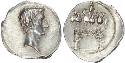 Octavian (44-27 BC) Silver Denarius