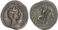 Orbiana, wife of Severus Alexander (AD 222-235) Silver Denarius