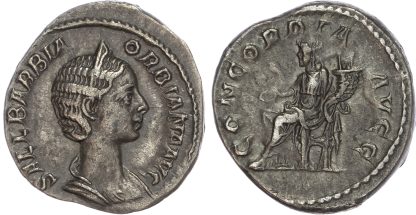Orbiana, wife of Severus Alexander (AD 222-235) Silver Denarius