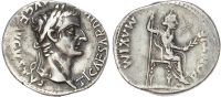 Tiberius (AD 14-37) Silver Denarius