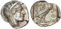 Attica, Athens (c. 465/2-454 BC) Silver Tetradrachm