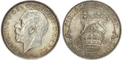 George V (1910-1936), First Coinage (1911-1919), AR Shilling, 1912.
