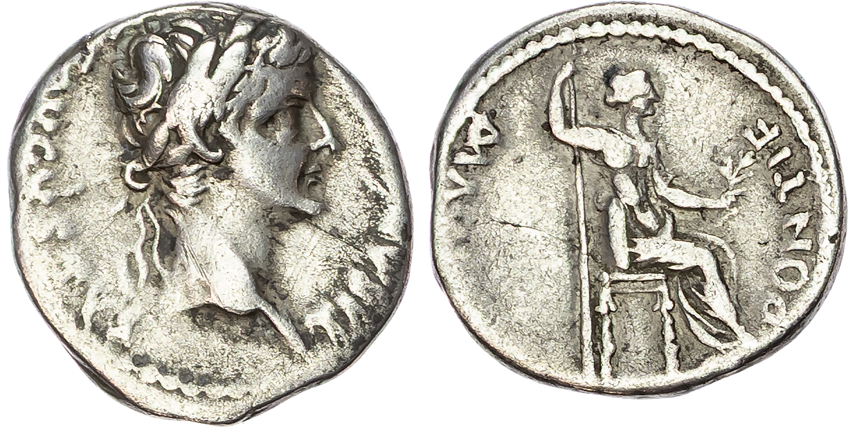 Tiberius (AD 14-37) Silver Denarius Tiberius (AD 14-37) Silver Denarius