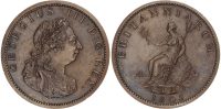 George III (1760-1820), AE Proof Restrike Twopence, 1805.